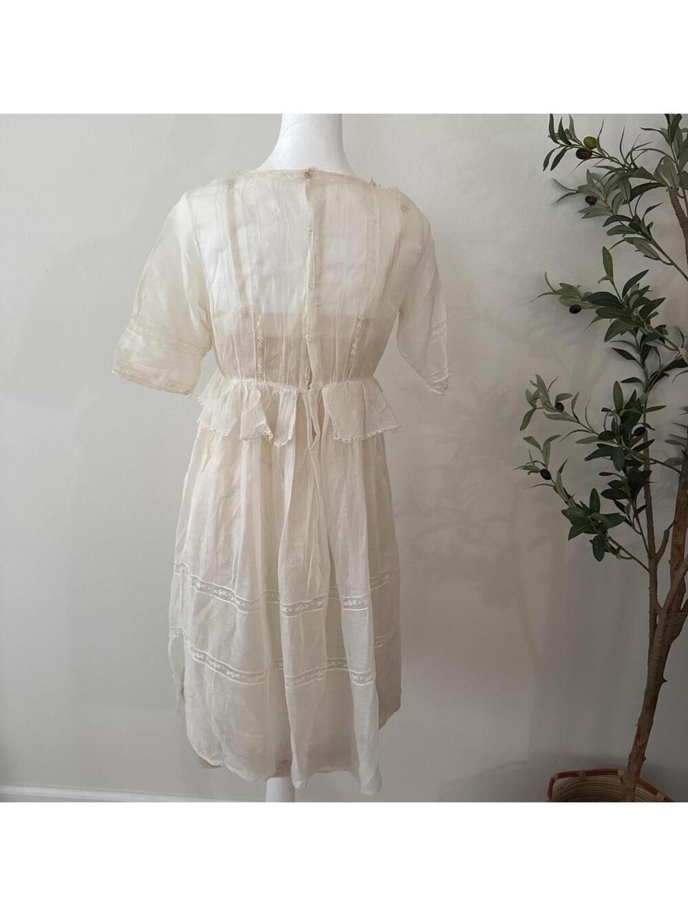 Edwardian Cotton Lawn Dress - Picture 6 of 8